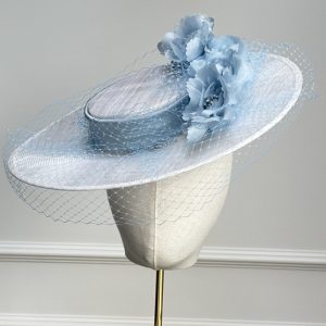 Celine White & Pale Blue